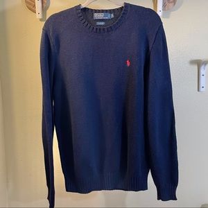 Polo Ralph Lauren Crew Neck Sweater Blue Medium